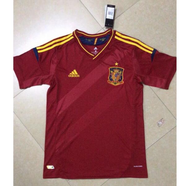 2012 Spain Retro Home Kit Soccer Jersey